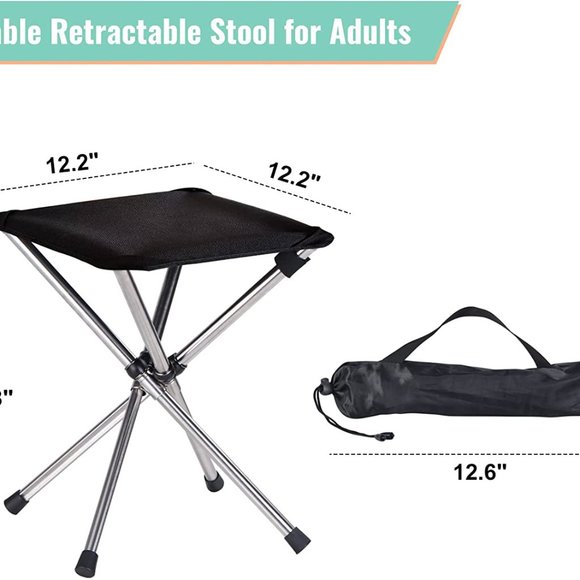 Camping stool folding with carry bag - Picture 2 of 4